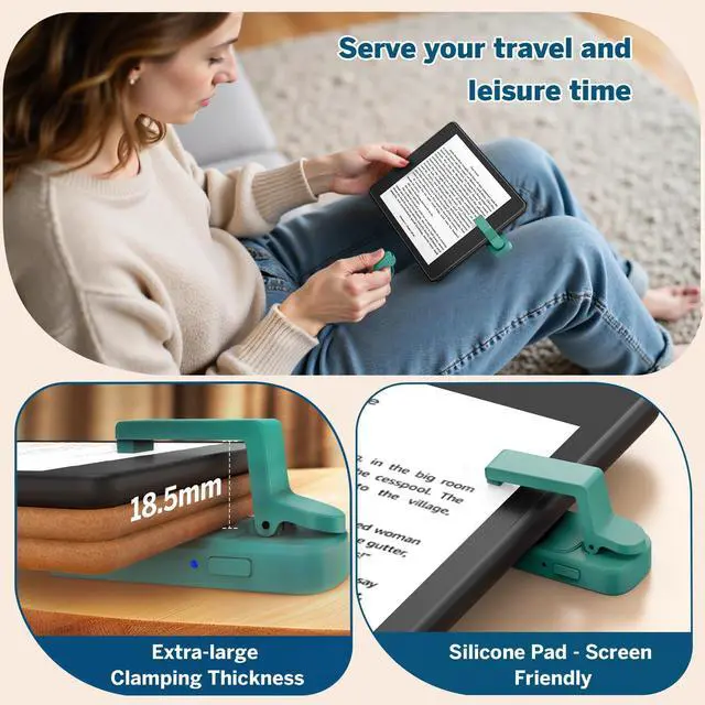 Alt view image 4 of 7 - Page Turner Ring for Kindle,Remote Control for iPhone iPad Tablets eReaders
