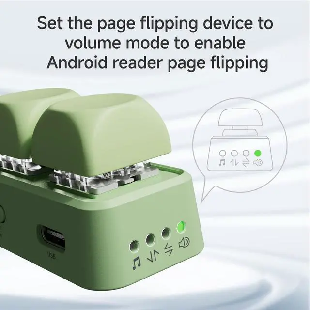 Alt view image 7 of 7 - Free2 Bluetooth Page Flip with Built in Non Removable Lithium ion Battery (Free2 Purple, Android e-Book Reader Version)
