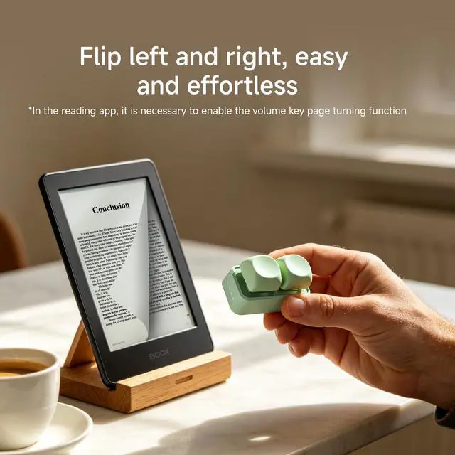 Alt view image 2 of 7 - Free2 Bluetooth Page Flip with Built in Non Removable Lithium ion Battery (Free2 Purple, Android e-Book Reader Version)