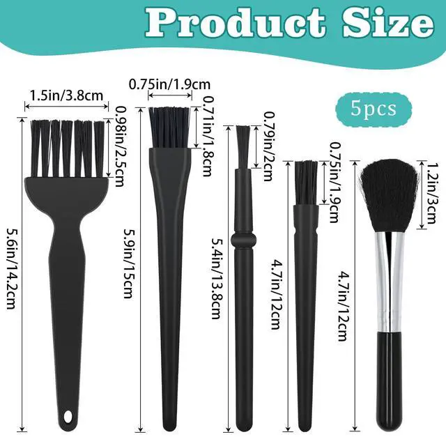 Alt view image 2 of 7 - Anti Static Brush Set-5 Piece Keyboard Cleaning Brush and ESD Safe Electronic Dust Cleaning Brushes Kit for Computer,Laptop,Camera,Car Vents,PC Cleaning