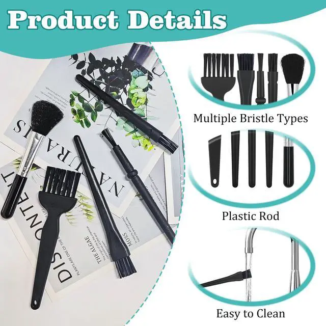 Alt view image 3 of 7 - Anti Static Brush Set-5 Piece Keyboard Cleaning Brush and ESD Safe Electronic Dust Cleaning Brushes Kit for Computer,Laptop,Camera,Car Vents,PC Cleaning