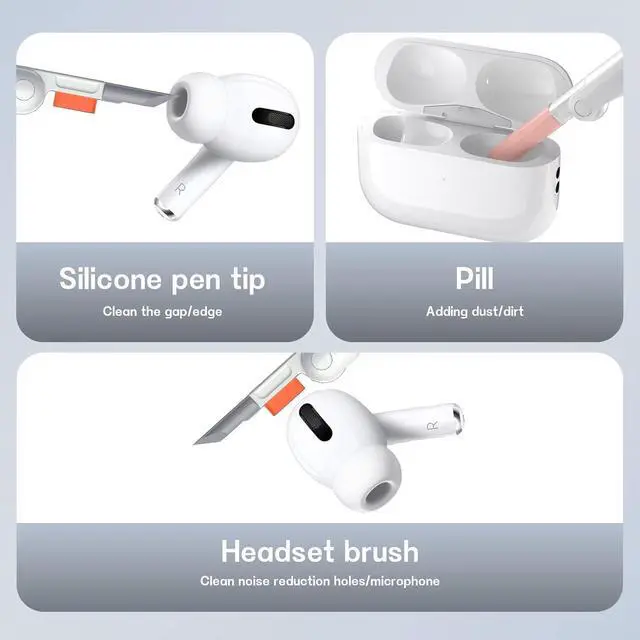Alt view image 3 of 6 - Laptop Cleaner, All in 1 airpod Cleaner kit Keyboard Cleaner Set, Computer MacBook Earphone Camera Cleaning Kit, Tablet and Screen Dust Brush Tool for Computer, PC, TV Camera Lens Computer Vacuum