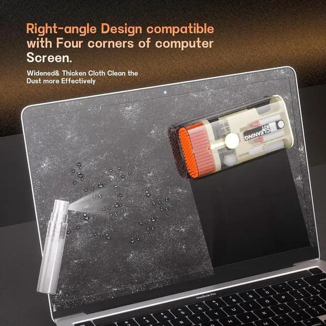 Alt view image 6 of 6 - Laptop Cleaner, All in 1 airpod Cleaner kit Keyboard Cleaner Set, Computer MacBook Earphone Camera Cleaning Kit, Tablet and Screen Dust Brush Tool for Computer, PC, TV Camera Lens Computer Vacuum