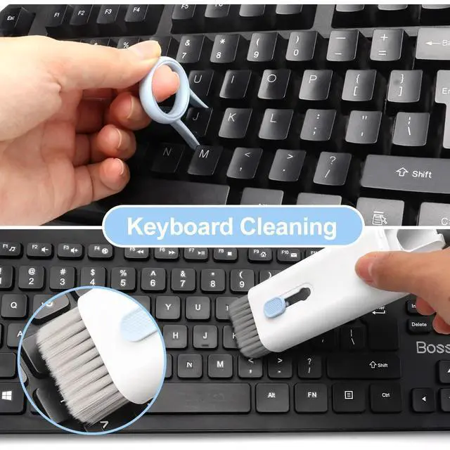 Alt view image 4 of 7 - 7-in-1 Keyboard Cleaner Earphones Cleaning Pen Keycap Puller Set Multifunctional Cleaning Kit For AirPods iPhone iMac MacBook