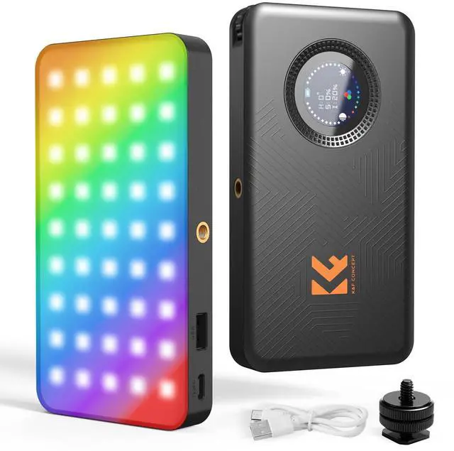 Main image of 12W RGB Camera Video Light, 5000mAh CRI95+ 2700-7500K