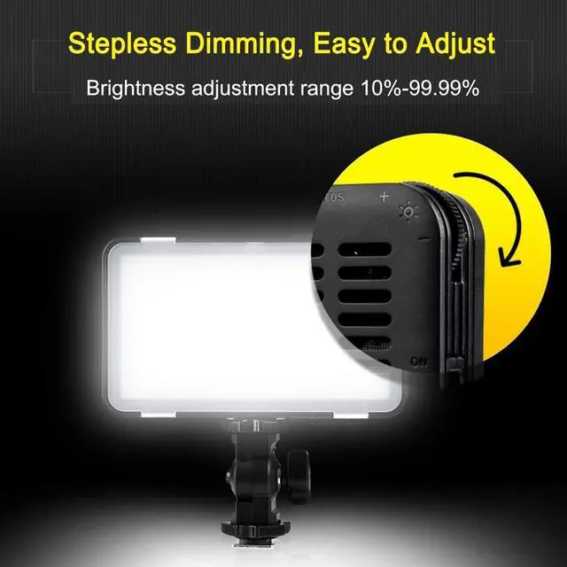 Alt view image 3 of 7 - LEDM150 LED Video Light, Camera Light for Pictures Video Recording with 150 LED Beads, CRI 95+ 5600K Photo Light for Outdoor Photography Live Streaming Zoom Calls