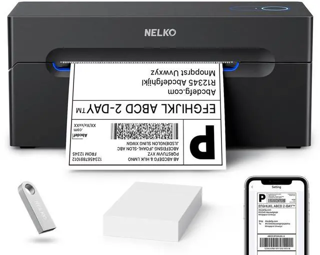 Main image of Bluetooth Thermal Shipping Label Printer, 4x6 Thermal Label Printer
