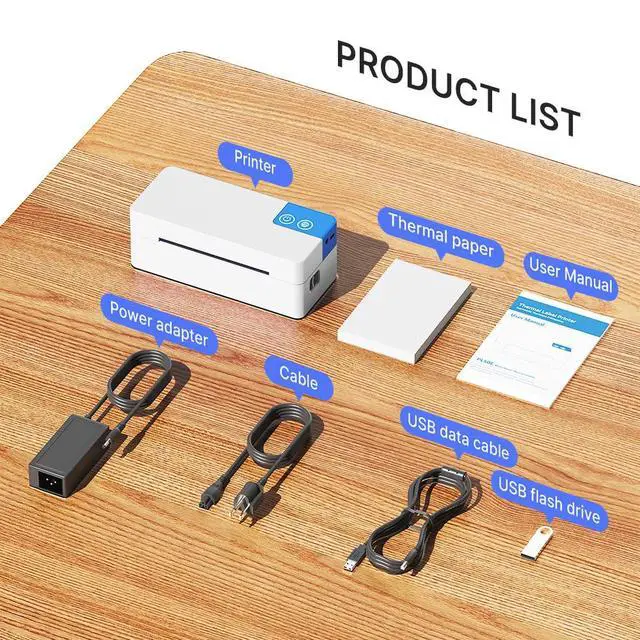 Alt view image 6 of 7 - Bluetooth Thermal Shipping Label Printer for Small Business, White