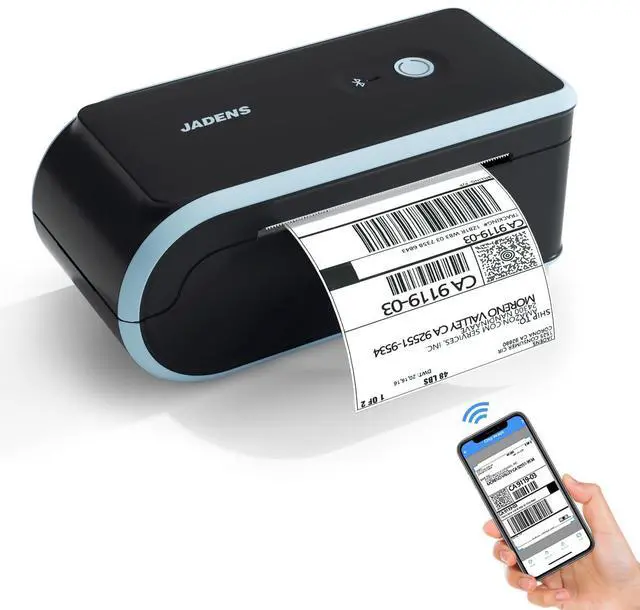 Main image of Bluetooth Thermal Label Printer, Wireless with Built-in Paper Bin