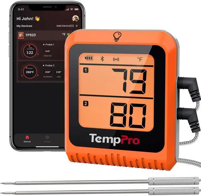 Main image of TempSync 650 ft Bluetooth Meat Thermometer with 2 Probes for Grill