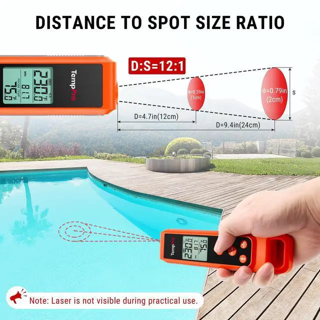 Alt view image 7 of 7 - TempScan 2-in-1 Infrared Thermometer Gun with Meat Probe