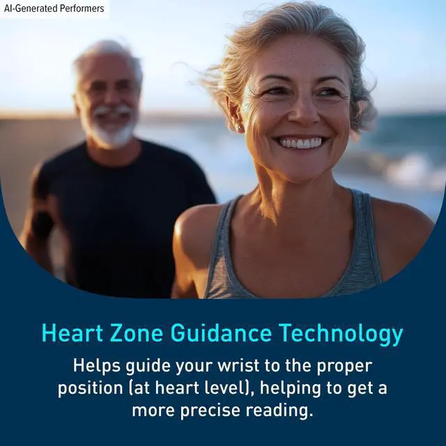 Alt view image 3 of 7 - Gold Wireless Wrist Blood Pressure Monitor for Home Use