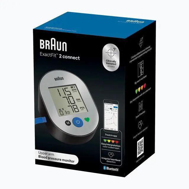 Alt view image 6 of 6 - ExactFit 2 Connect Upper Arm Blood Pressure Monitor with Bluetooth