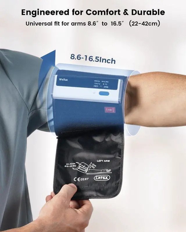 Alt view image 5 of 7 - BP2A Smart Blood Pressure Monitor - Wireless Uppr Arm Cuff Bluetooth BP Machine with One Piece Design, Stores Historical Data and Connects Easily to The APP for iOS & Android