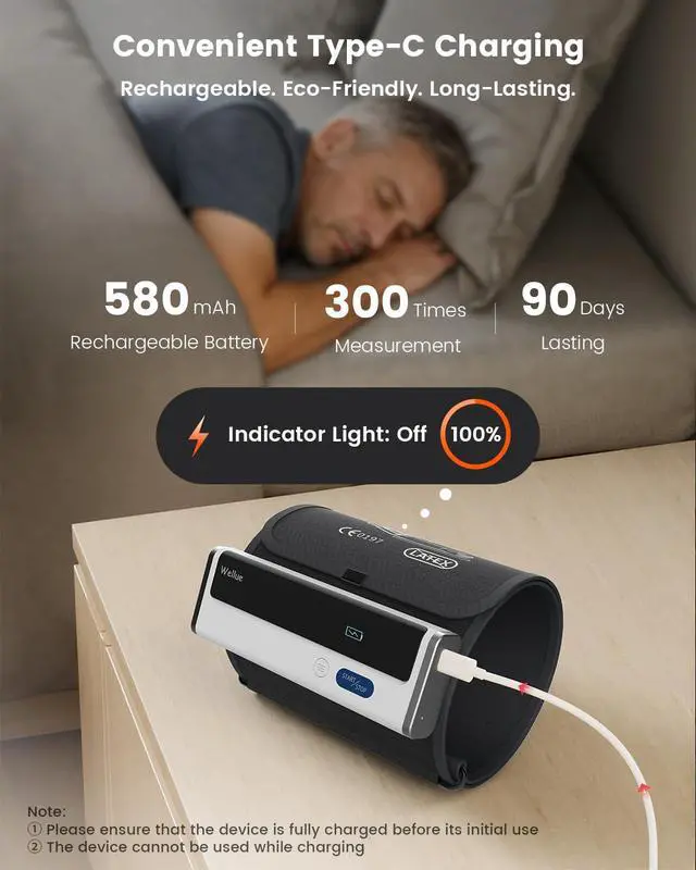 Alt view image 6 of 7 - BP2A Smart Blood Pressure Monitor - Wireless Uppr Arm Cuff Bluetooth BP Machine with One Piece Design, Stores Historical Data and Connects Easily to The APP for iOS & Android