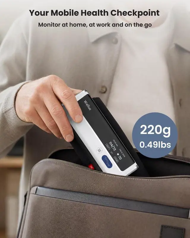 Alt view image 7 of 7 - BP2A Smart Blood Pressure Monitor - Wireless Uppr Arm Cuff Bluetooth BP Machine with One Piece Design, Stores Historical Data and Connects Easily to The APP for iOS & Android