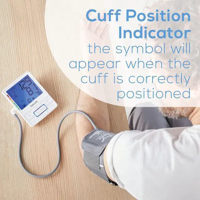 Alt view image 3 of 7 - BM69W Upper Arm Blood Pressure Monitor with Bluetooth, Cuff Position Indicator, and Inflation Tech for Comfortable Readings, Portable Storage Case Included, 200 Memory Sets