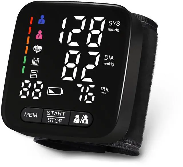 Main image of Wrist Blood Pressure Monitor for Home Use, Automatic BP Machine