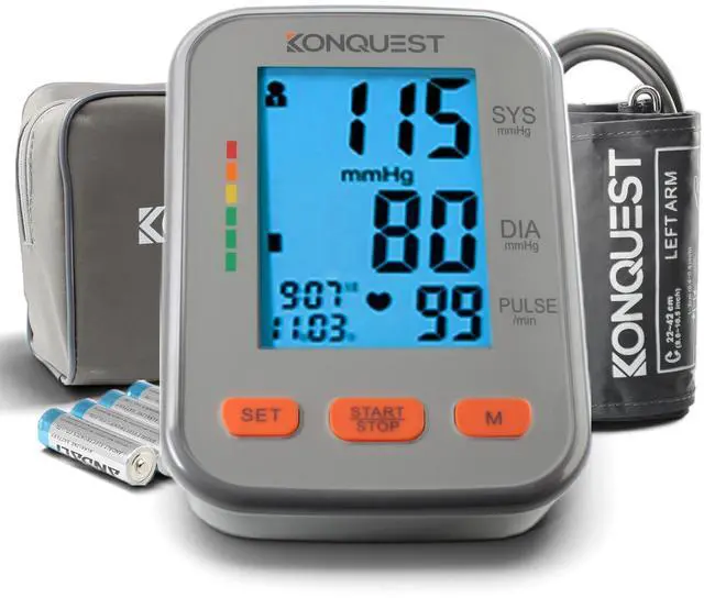 Main image of KBP-2704A Automatic Upper Arm Digital Blood Pressure Monitor - Large Backlit Display - Irregular Heartbeat Detector - Blood Pressure Monitor for Home Use - Digital BP Cuff Tensiometro