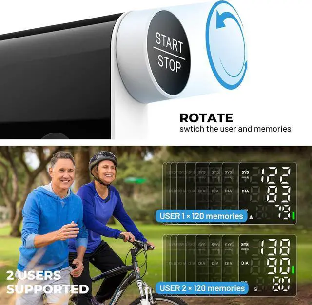 Alt view image 4 of 7 - Wrist Blood Pressure Monitor with 240 Memory LED Display with Storage Bag