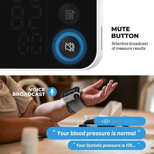 Alt view image 5 of 7 - Wrist Blood Pressure Monitor with 240 Memory LED Display with Storage Bag