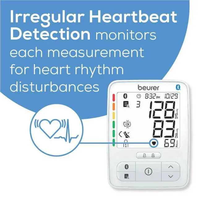 Alt view image 3 of 5 - Deluxe 600 Upper Arm Blood Pressure Monitor, Bluetooth Compatible with iOS & Android, Universal Large Standard Cuff, Accurate Blood Pressure Machine with Smart Health Tracking