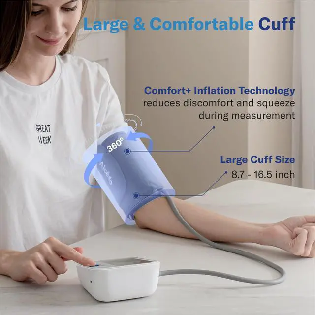 Alt view image 6 of 7 - Blood Pressure Monitor for Home Use, Upper Arm Cuff BP Machine
