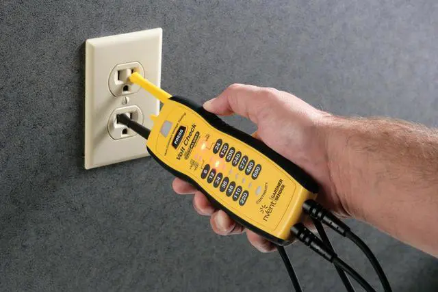 Alt view image 4 of 7 - Instruments VC61000 Volt Check Voltage & Continuity Tester, Black & Yellow