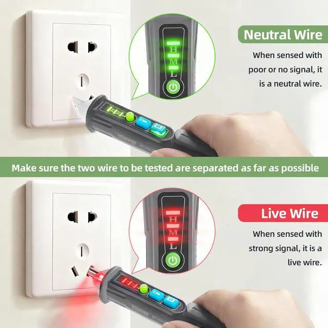 Alt view image 2 of 7 - Voltage Tester,Non Contact Voltage Tester Pen(2PCS Grey)