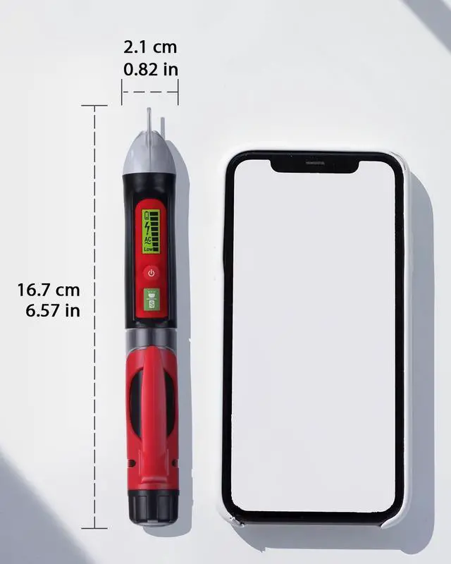 Alt view image 5 of 7 - Non-Contact Voltage Detector Pen, Dual Sensitive Range Electrical Tester Pen 12V-1000V/48V-1000V with Buzzer & Flashlight for Testing Electric Cable, Live Wire, Circuit Finder