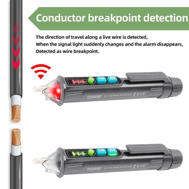 Alt view image 3 of 7 - Voltage Tester,Non Contact Voltage Tester Pen(2PCS Grey)