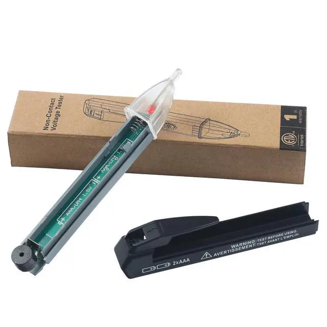 Alt view image 6 of 6 - Non-Contact Voltage Tester Tools,LED Flashlight,Buzzer Alarm,AC Voltage Detector Pen,Test Range 60V - 1000V for Live/Null Wire Judgment