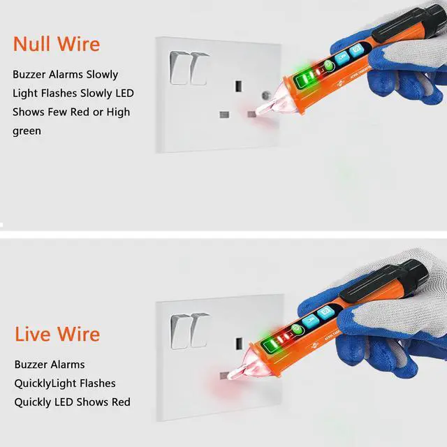Alt view image 4 of 7 - Non Contact Voltage Tester (2 Pack Orange)
