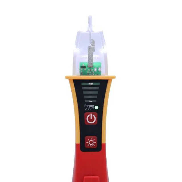 Alt view image 4 of 7 - Non-Contact Voltage Tester Category IV 12-1000V AC with Flash Light - 25506, Red