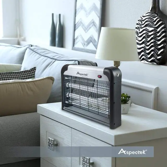 Alt view image 5 of 7 - Electric Bug Zapper, 20W UV Bulbs, High Voltage Mosquito, Fly and Moth Killer, Indoor and Covered Outdoor Insect Control for Gnat and Fruit Flies, Easy-Mount Design with Hanging Chain