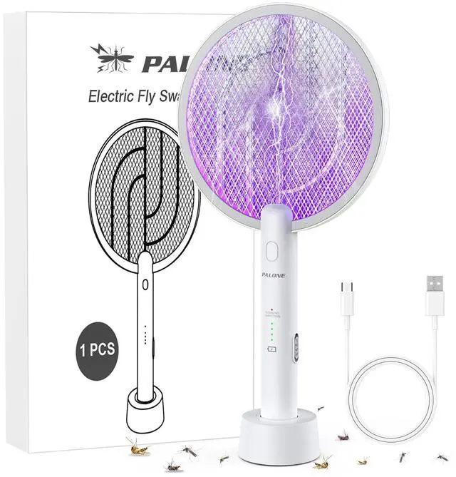 Main image of Electric Fly Swatter 4000V Bug Zapper Racket Dual Modes