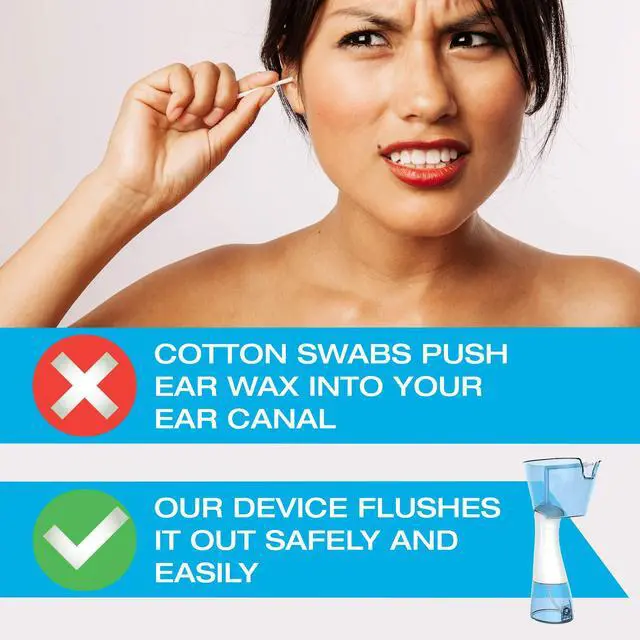 Alt view image 6 of 7 - Electric Ear Wax Removal Kit Rechargeable Ear Cleaning Machine for Ear Irrigation - Complete Ear Flush Kit for Adults & Kids - Ear Lavage System with Otoscope, Microfibre Towel & 30 Tips