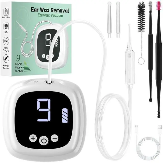 Main image of Ear Vacuum Wax Remover, Earwax Removal Kit with 9 Levels Strong Suction