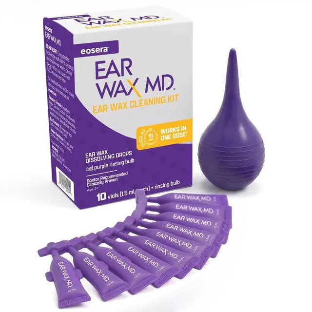 Main image of eosera Ear Wax MD Cleaning Kit - 10 Vials - 1.5 mL Each