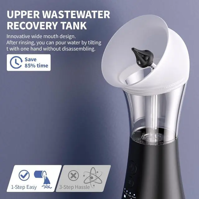 Alt view image 2 of 7 - Upgraded Ear Wax Removal Kit, 4-Mode Electric Ear Cleaner - IPX7 Waterproof, Earwax Cleaning Kit with Water Temperature Sensor, 2in1 Waste Tank Design for Home UseWhite