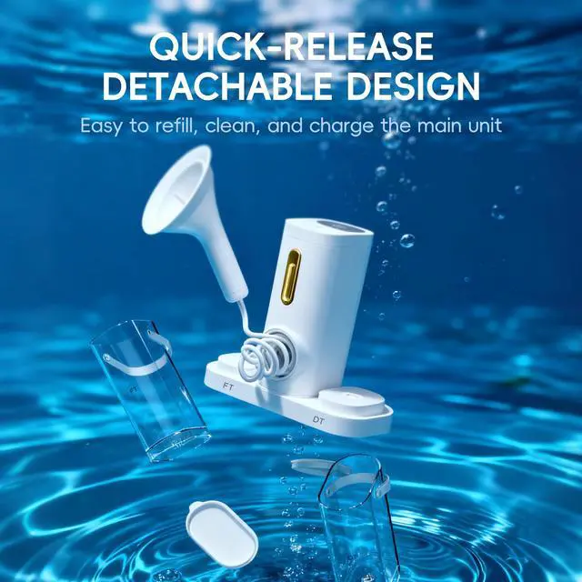 Alt view image 6 of 7 - Water Powered Ear Cleaner, Electric Ear Wax Removal Kit with Sewage System and 4 Clean Mode, Safe and Effective Ear Flushing Kit, Ear Irrigation Tool 2 Ear Tips for Adults