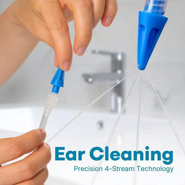 Alt view image 6 of 7 - Ear Wax Removal Kit, 300ml Ear Washer Bottle, Basin and Tips