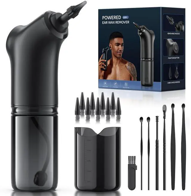 Main image of Ear Wax Removal, Ear Cleaner - Safe and Efficient Ear Cleaning Kit, 4 Pressure Modes,Electric Earwax Cleaning Kit for Earwax Buildup
