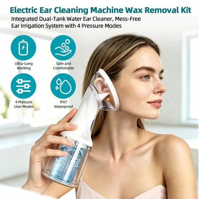 Alt view image 2 of 7 - Electric Ear Wax Removal Kit,FSA-HSA Eligible Ear Cleaner Tools for Mess-Free Ear Irrigation