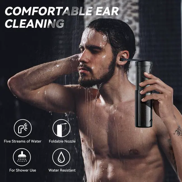 Alt view image 4 of 6 - Ear Irrigation Flushing System for Adults, IPX5 Shower-Friendly, Portable