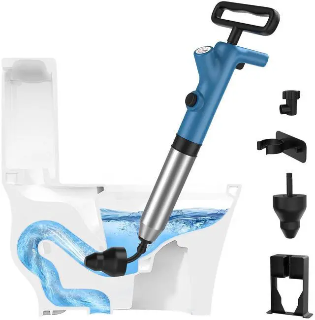Main image of High Pressure Toilet Plunger with Real-Time Gauge