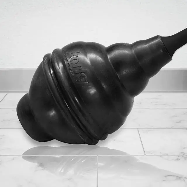 Alt view image 6 of 7 - Black BeehiveMAX Hideaway Heavy Duty Toilet Plunger with Holder in Black