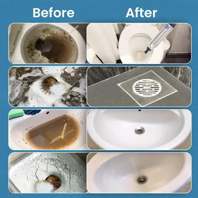 Alt view image 6 of 7 - Electric Toilet Plunger with Pressure Gauge, High Pressure Drain Blaster