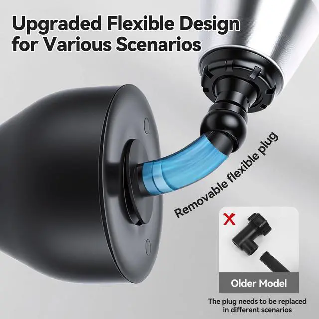 Alt view image 3 of 7 - High Pressure Toilet Plunger for Bathroom (No Charging Required)