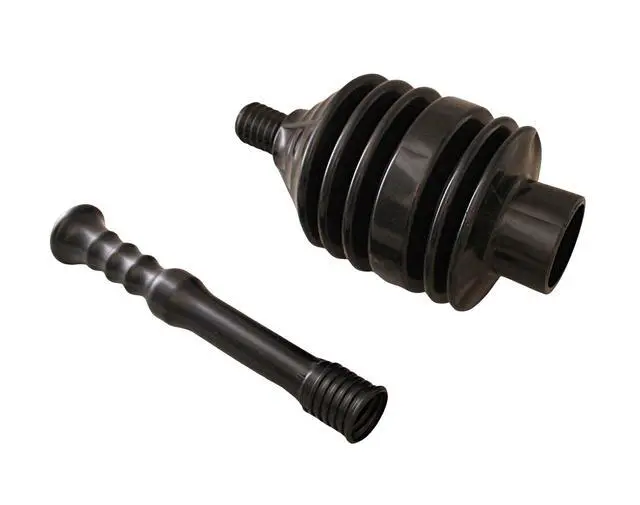 Alt view image 2 of 7 - Accordion Toilet Plunger High-Force Clog Remover for Toilets, Sinks, Tubs and Showers, Black